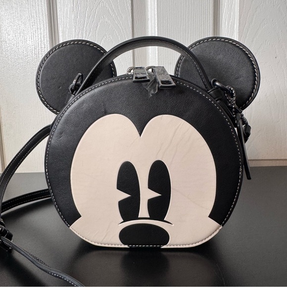 Coach X Disney Mickey Mouse Face Ears Bag - Picture 1 of 12